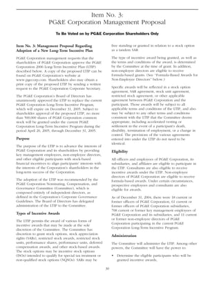 pg & e crop 2005 Proxy Statement