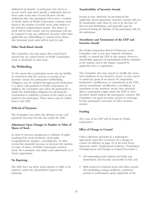 pg & e crop 2005 Proxy Statement