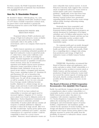 pg & e crop 2005 Proxy Statement