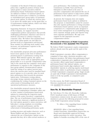 pg & e crop 2005 Proxy Statement