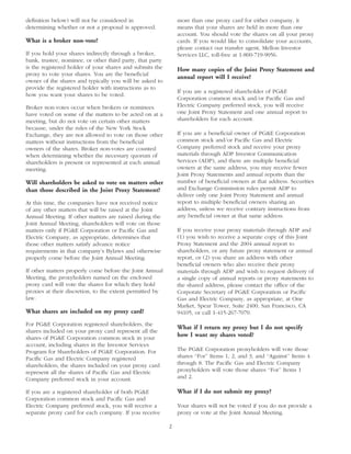 pg & e crop 2005 Proxy Statement