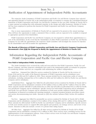 pg & e crop 2004 Proxy Statement