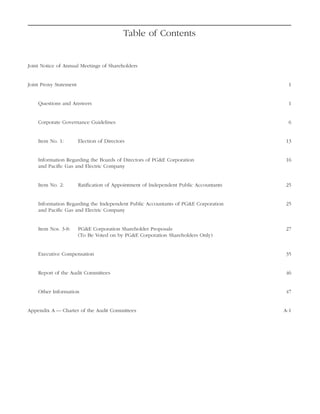 pg & e crop 2004 Proxy Statement