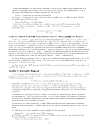 pg & e crop 2004 Proxy Statement
