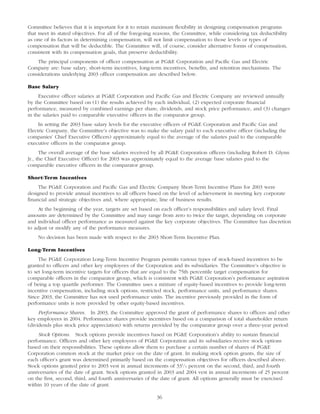 pg & e crop 2004 Proxy Statement