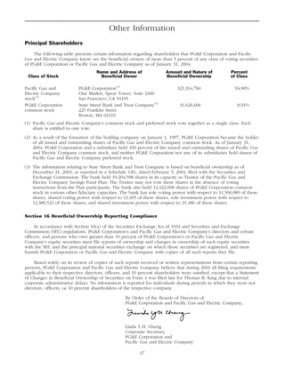 pg & e crop 2004 Proxy Statement