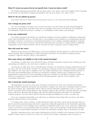 pg & e crop 2004 Proxy Statement