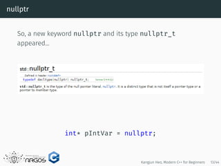Modern C++ for Beginners | PDF