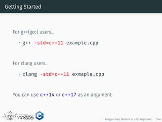 Modern C++ for Beginners | PDF