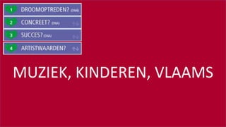 #SOUNDCHECK15
MUZIEK, KINDEREN, VLAAMS
 