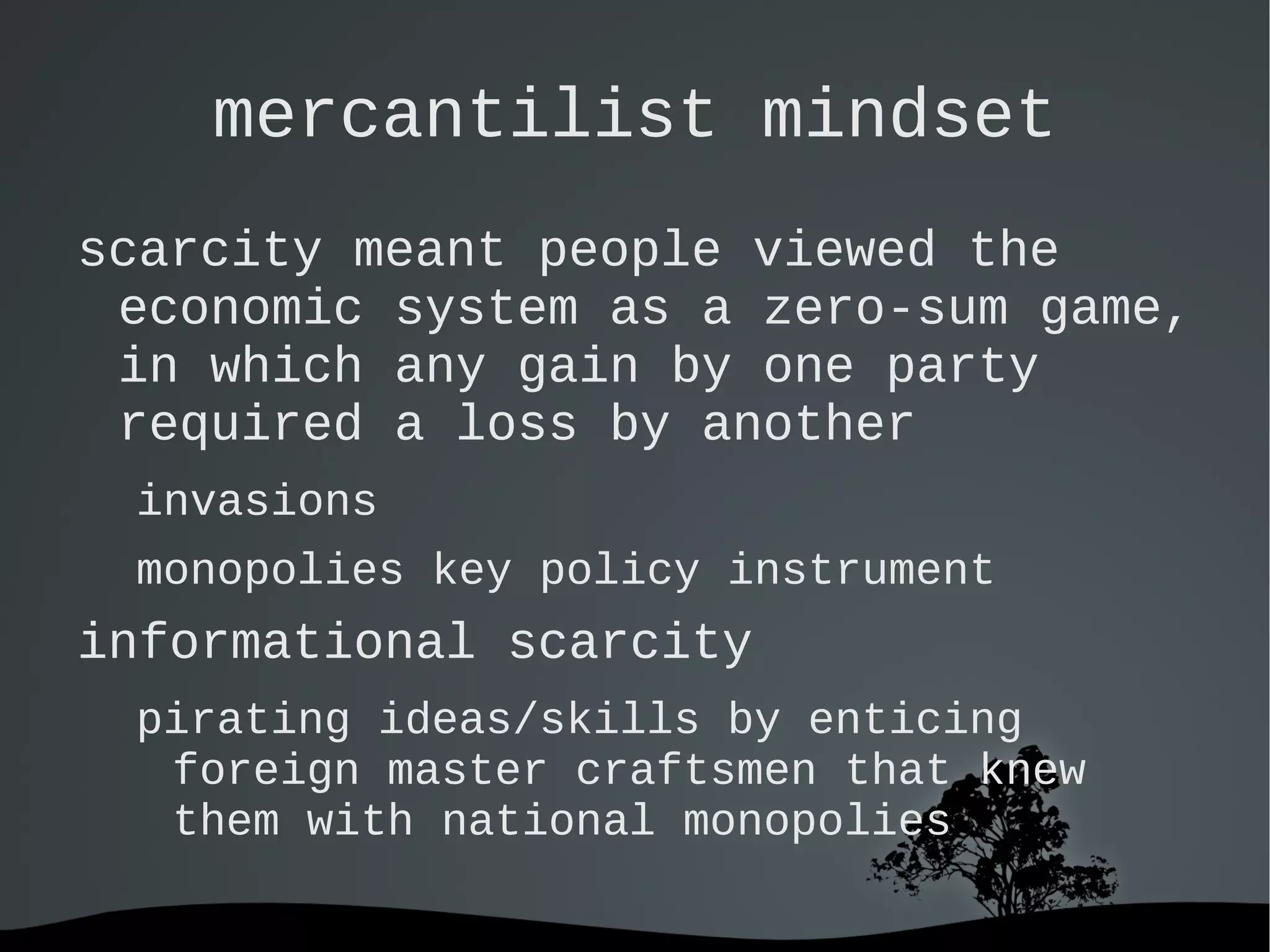 against artifical scarcity of information 