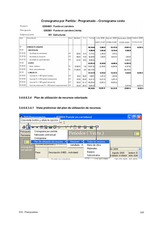 S10 - Presupuestos 169
3.4.6.6.3.4 Plan de utilización de recursos valorizado
3.4.6.6.3.4.1 Vista preliminar del plan de utilización de recursos
 