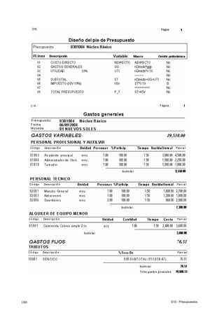 S10 - Presupuestos180
 