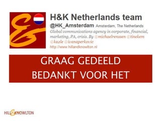 GRAAG GEDEELD
BEDANKT VOOR HET
 