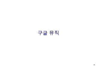 자동분류, 메타정보로 Library구성클라우드 플레이어 for AndroidMP3 Store/Cloud Drive 브라우징+구매+저장+재생 기능 통합 제공특징MP3 Store와 결합되어 구매>저장>재생 인터페이스를 all in one으로 제공라이선스: 현재 권리사 협의 중 (수익쉐어 형태)서비스 지역: 미국디바이스: PC 웹, 안드로이드앱수익모델: 저장 용량당 과금5GB 무료, Mp3 앨범 구매시1년간 20GB까지 무료