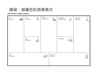 練習：描繪您的商業模式
 