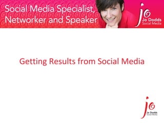 Getting Results from Social Media 