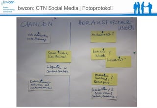 bwcon: CTN Social Media | Fotoprotokoll
 