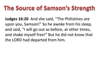 The Faith of Samson | PPTX