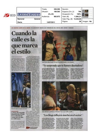 Clipping La Vanguardia 14/07/11 @iedbarcelona