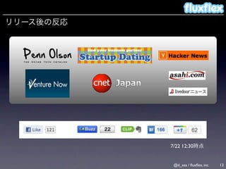 7/22 12:30


 @d_sea / ﬂuxﬂex, inc.   13
 