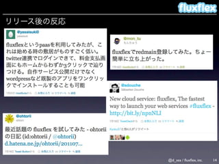 @d_sea / ﬂuxﬂex, inc.   14
 