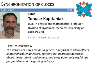 Information SecurityCS-0518.08-19.08TutorAndreyRodionovPh.D. in information securityInstitute of Physics and Technology, NTUU KPI, Ukraine E-mail:andrey.rodionov@gmail.com Course overviewIn this course lecturer demonstrates most common vulnerabilities that are permitted during the development of applications, analyzes the causes of their appearance, as well as shows how they can be prevented. 