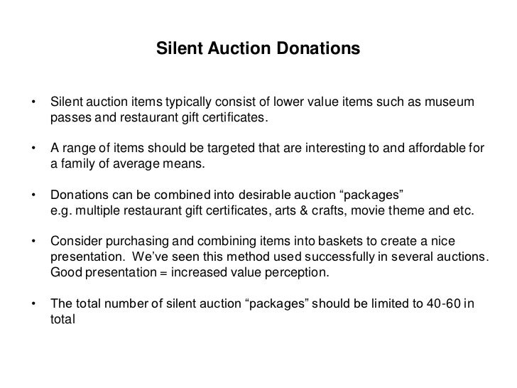 silent auction gift certificate template