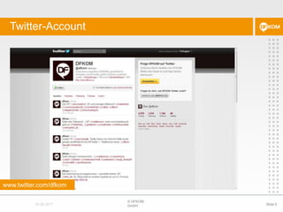 Twitter-Account© DFKOM GmbHSlide 924.08.2011www.twitter.com/dfkom