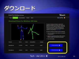 ダウンロード2011/08/2010Tech・Aid 2011 夏