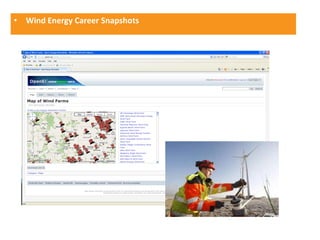 • Wind Energy Career Snapshots
 