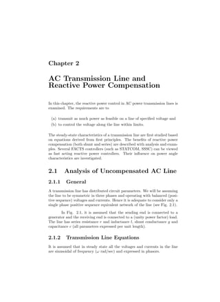 Facts Controllers In Power Transmission And Distribution K R Padiyar | PDF