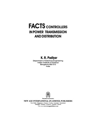 Facts Controllers In Power Transmission And Distribution K R Padiyar | PDF