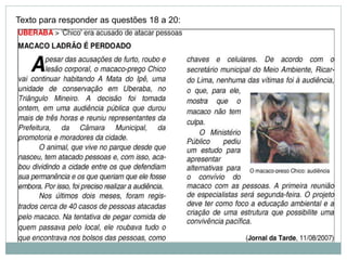 Texto para responder as questões 18 a 20:
 