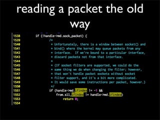 reading a packet the old
way
 