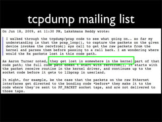 tcpdump mailing list
 