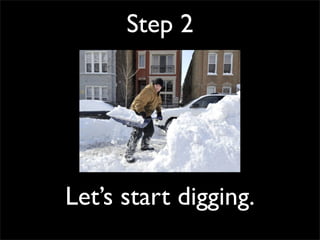 Step 2
Let’s start digging.
 