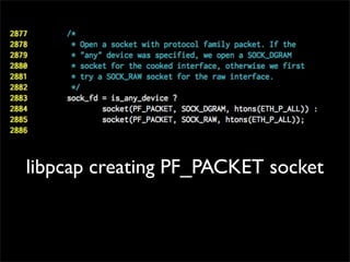 libpcap creating PF_PACKET socket
 