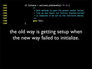 the old way is getting setup when
the new way failed to initialize.
 