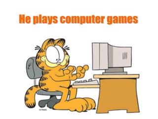  garfield's daily routine