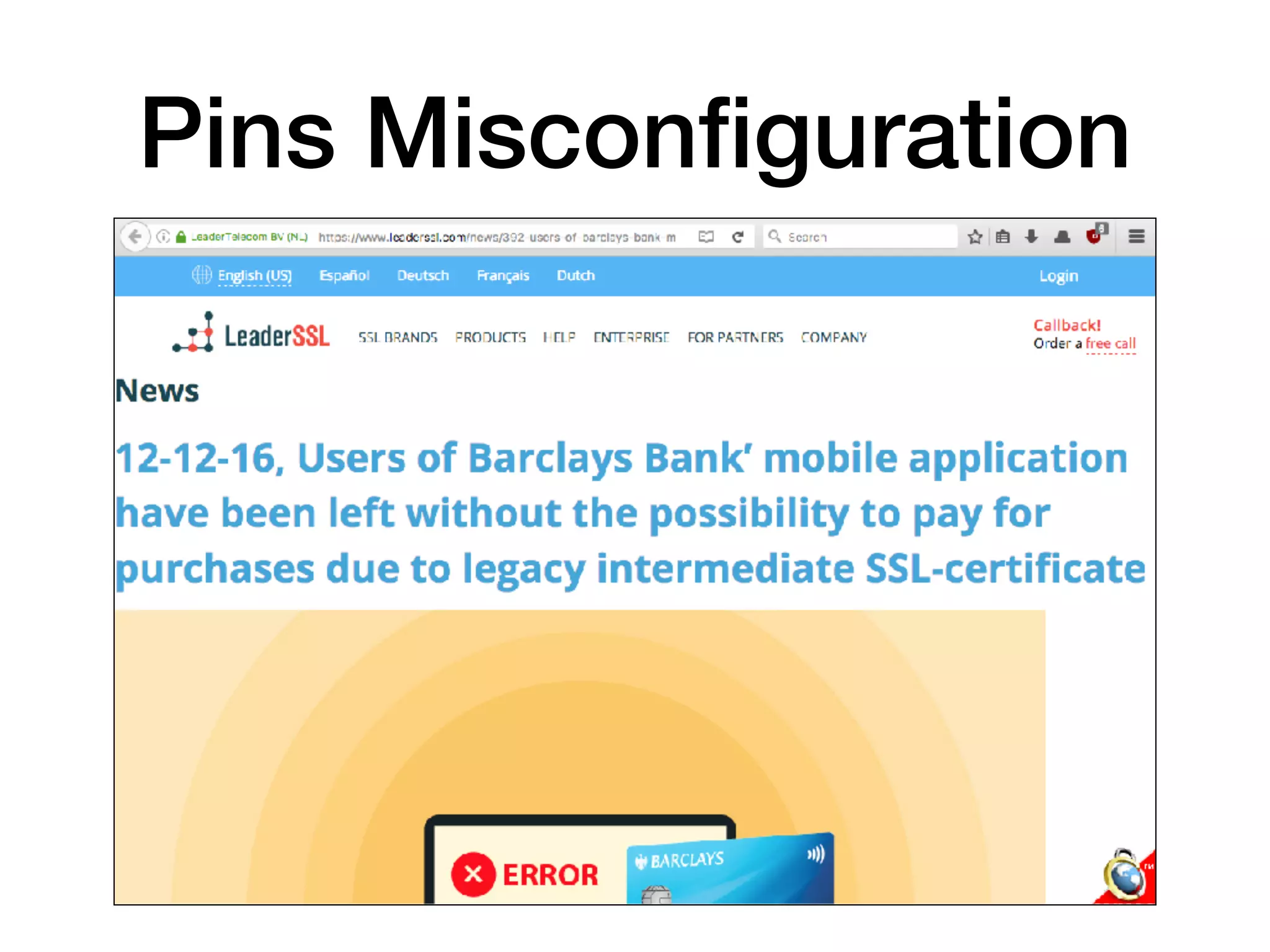 Pins Misconﬁguration
 