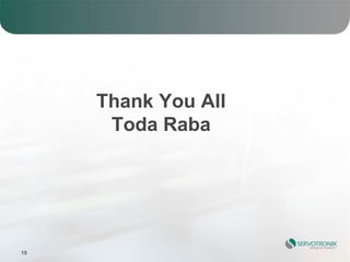 Thank You All
      Toda Raba




19
 