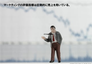 Confidential & Proprietary

     リード創出よりリードナーチャリング
     マーケティングの評価指標は圧倒的に売上を用いている。
     の予算配分が増えてきている。




                                                                                    グラフは参加者のみ
                                                                                     グラフは参加者のみ




This document may contain confidential and proprietary information to Nexal, Inc.                Copyright © 2011 by Nexal, Inc. All rights reserved.
 