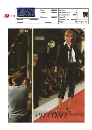 Clipping ES La Vanguardia 10/09/11 @iedbarcelona