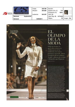 Clipping ES La Vanguardia 10/09/11 @iedbarcelona