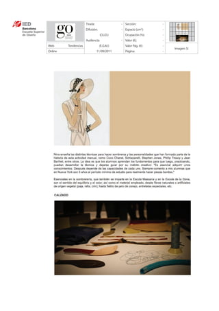 Tirada:                - Sección:           -
                      Difusión:              - Espacio (cm ):2
                                                                  -
                                  (O.J.D.)      Ocupación (%):    -
                      Audiencia:             - Valor (€):         -
Web      Tendencias               (E.G.M.)      Valor Pág. (€):   -
                                                                      Imagen: Sí
Online                          11/09/2011      Página:           -
 