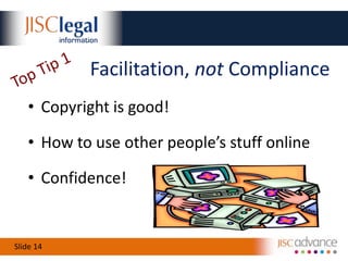 I Want THAT ContentCheck it is in copyrightConsider whether an exception appliesConsider the use of a blanket licenceObtain permission directlyDo not ignore copyright
