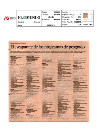 Clipping El Mundo 25/09/11 @iedbarcelona