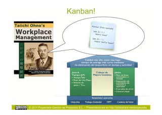Kanban!




© 2011 Proyectalis Gestión de Proyectos S.L. – Presentaciones en http://slideshare.net/proyectalis
 