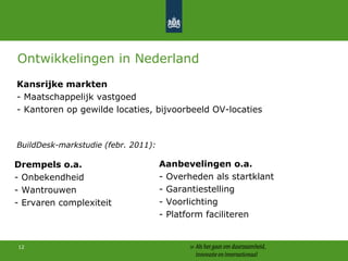 Ontwikkelingen in Nederland <ul><li>Drempels o.a. </li></ul><ul><li>- Onbekendheid </li></ul><ul><li>- Wantrouwen </li></u...